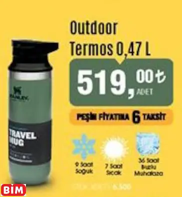 STANLEY OUTDOOR TERMOS 0,47 L STANLEY OUTDOOR TERMOS 0,47 L
